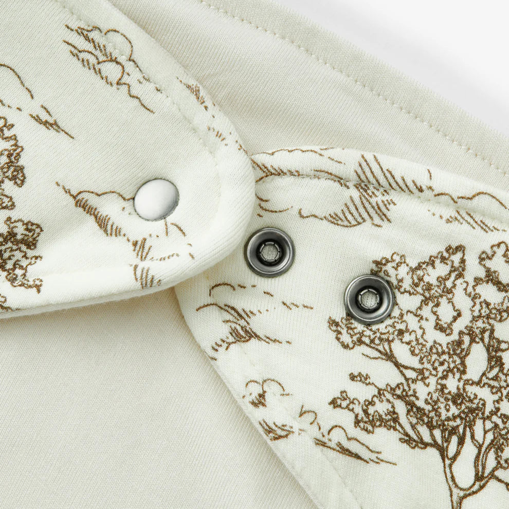 Country Toile Kerchief Bib