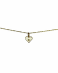 TCP White Tiled Heart Crystal Charm