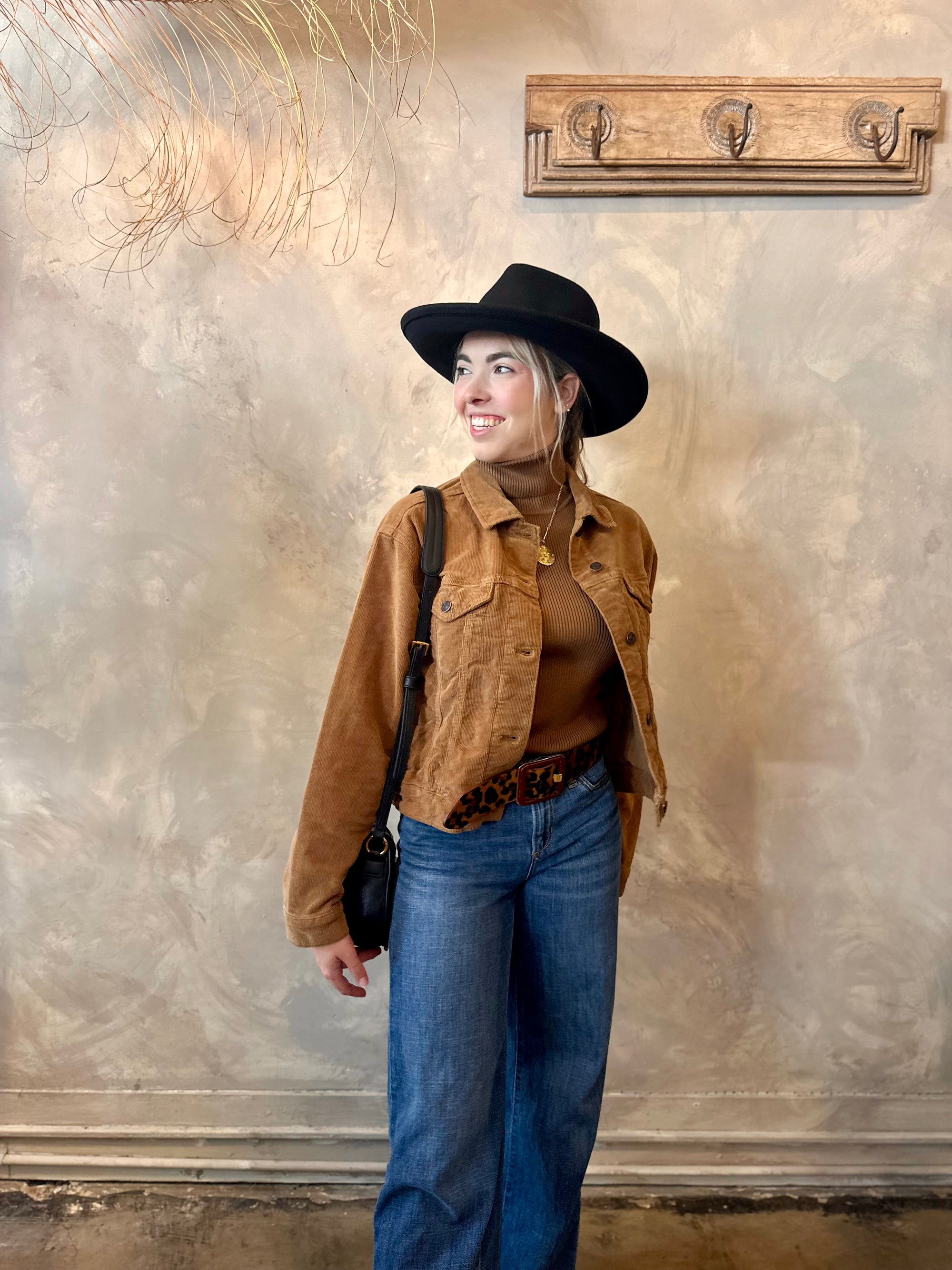 Megi Camel Corduroy Jacket