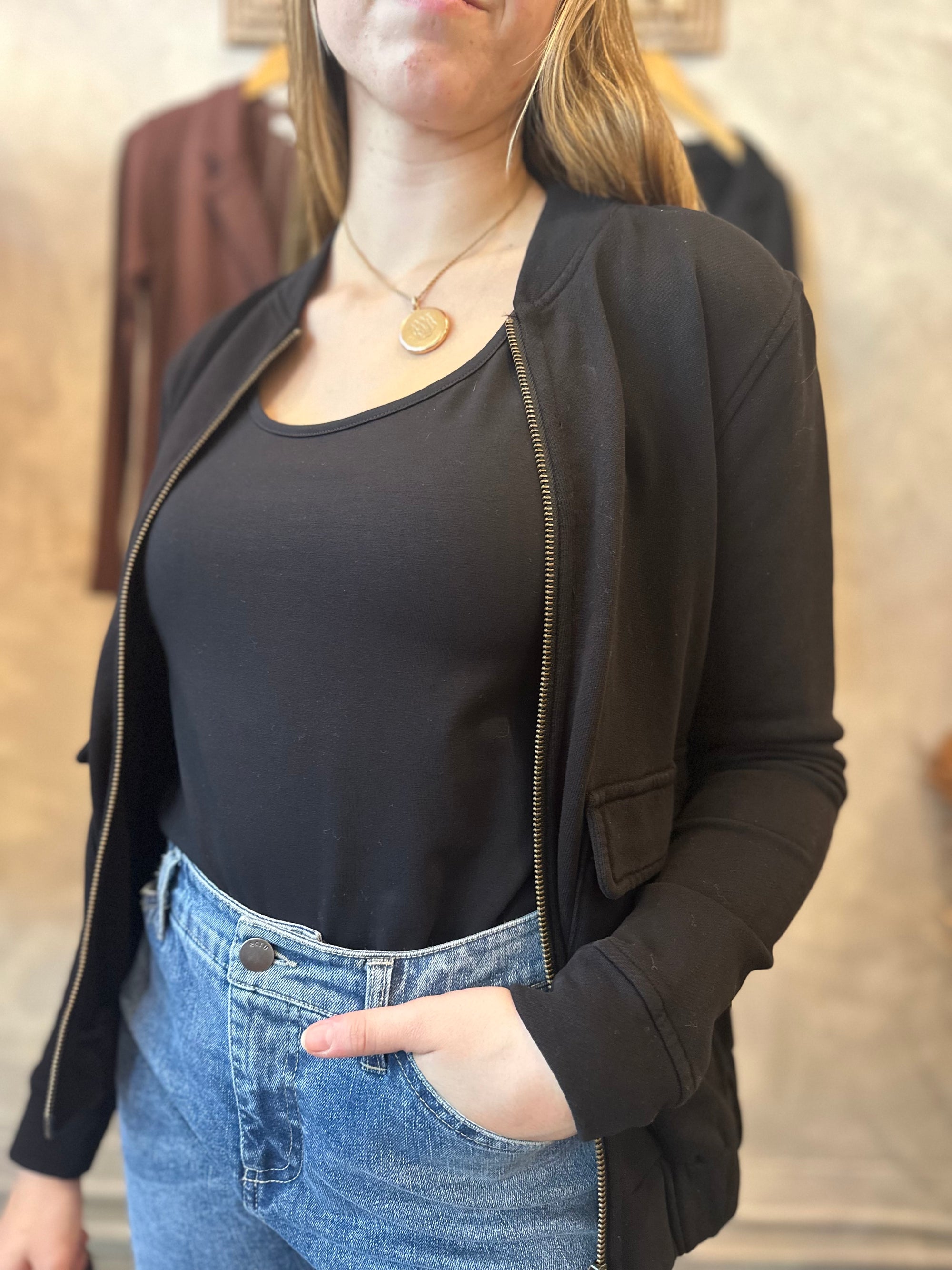 Patch Pocket Bomber - Black