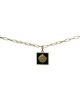 TCP Black Square Shell Charm