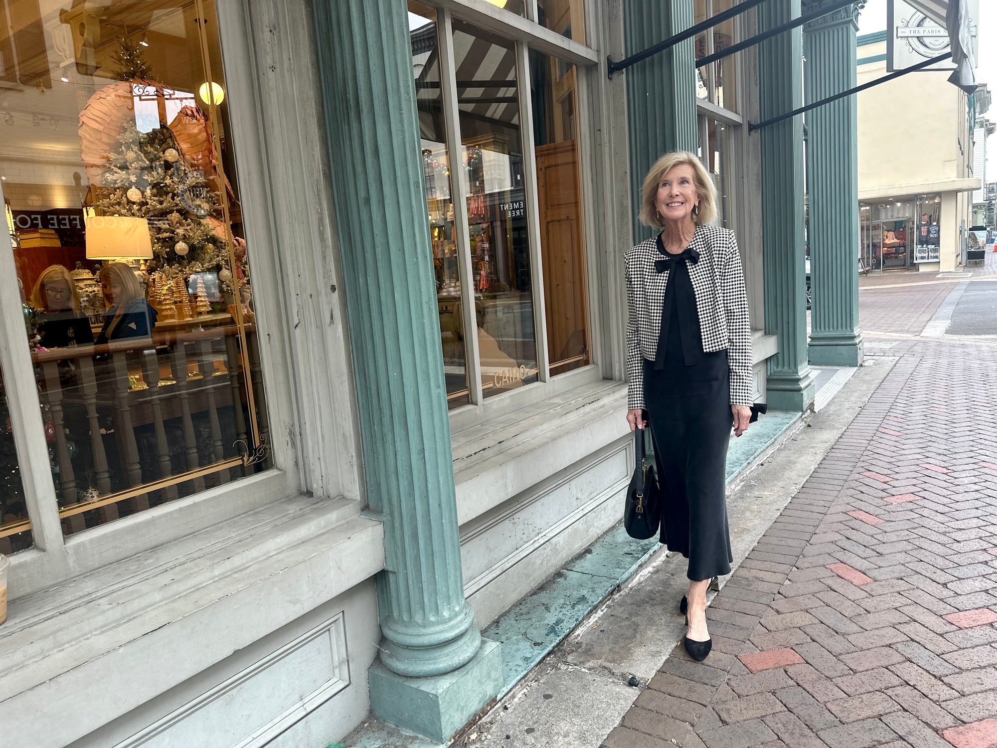 Emmeline Bias Dress - Black