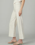 Mia Wide Leg Ankle - Natural Stripe