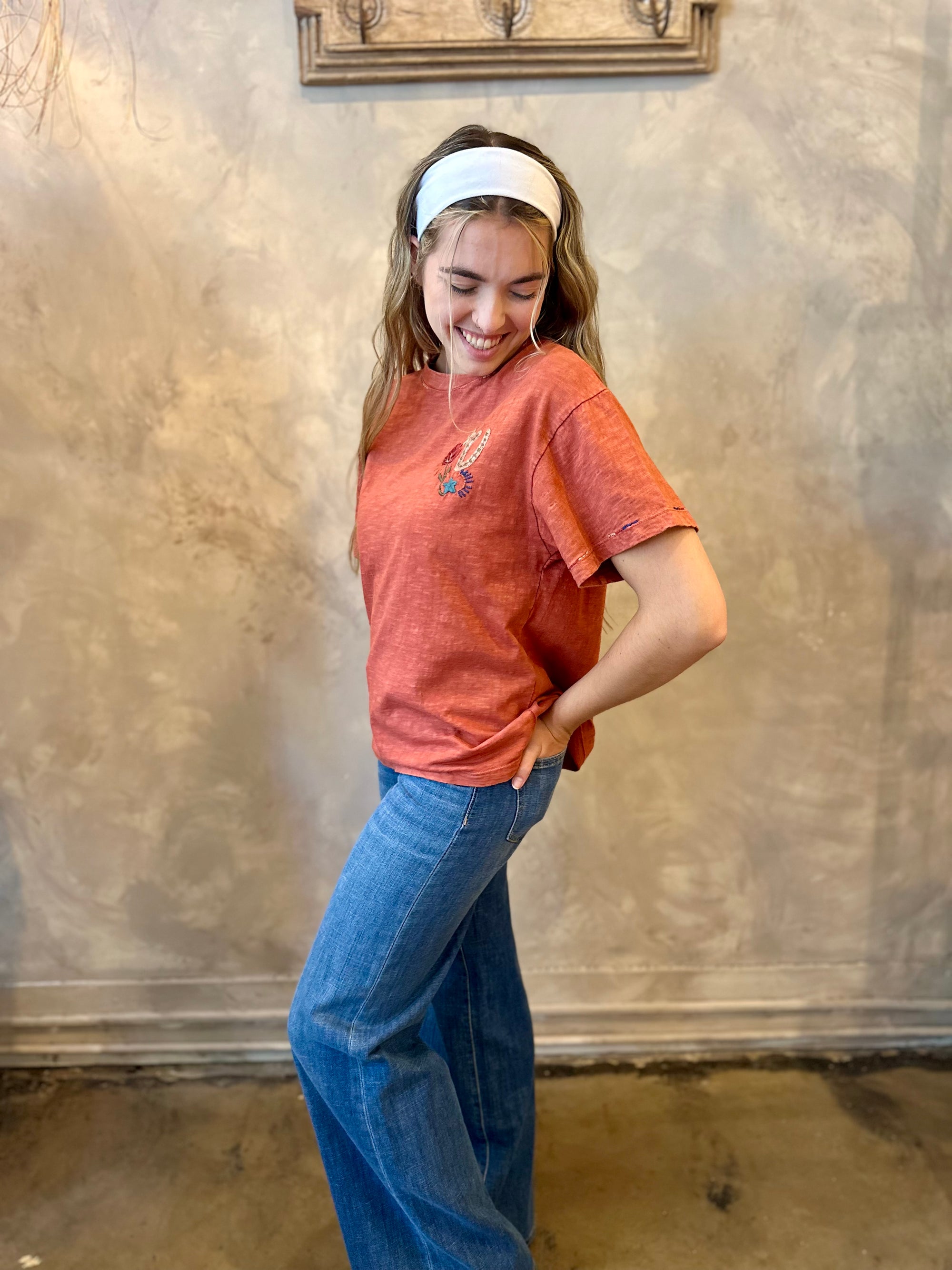 Dolly Rodeo Top - Terracotta