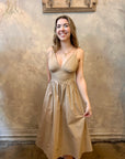 Floria Dress - Khaki