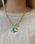 TCP Teal Heart Charm