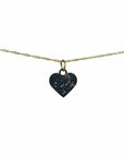 TCP Black Pave Heart CZ Charm