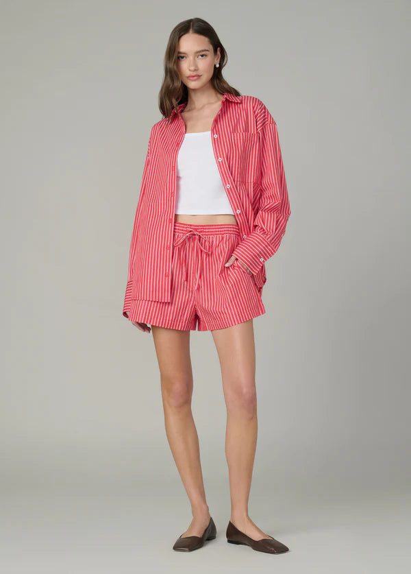 Boyfriend Button Down - Cherry