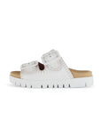 Two Buckle Slide - Creme
