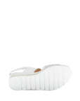 Slingback Platform Wedge Woven Sandal - Cream