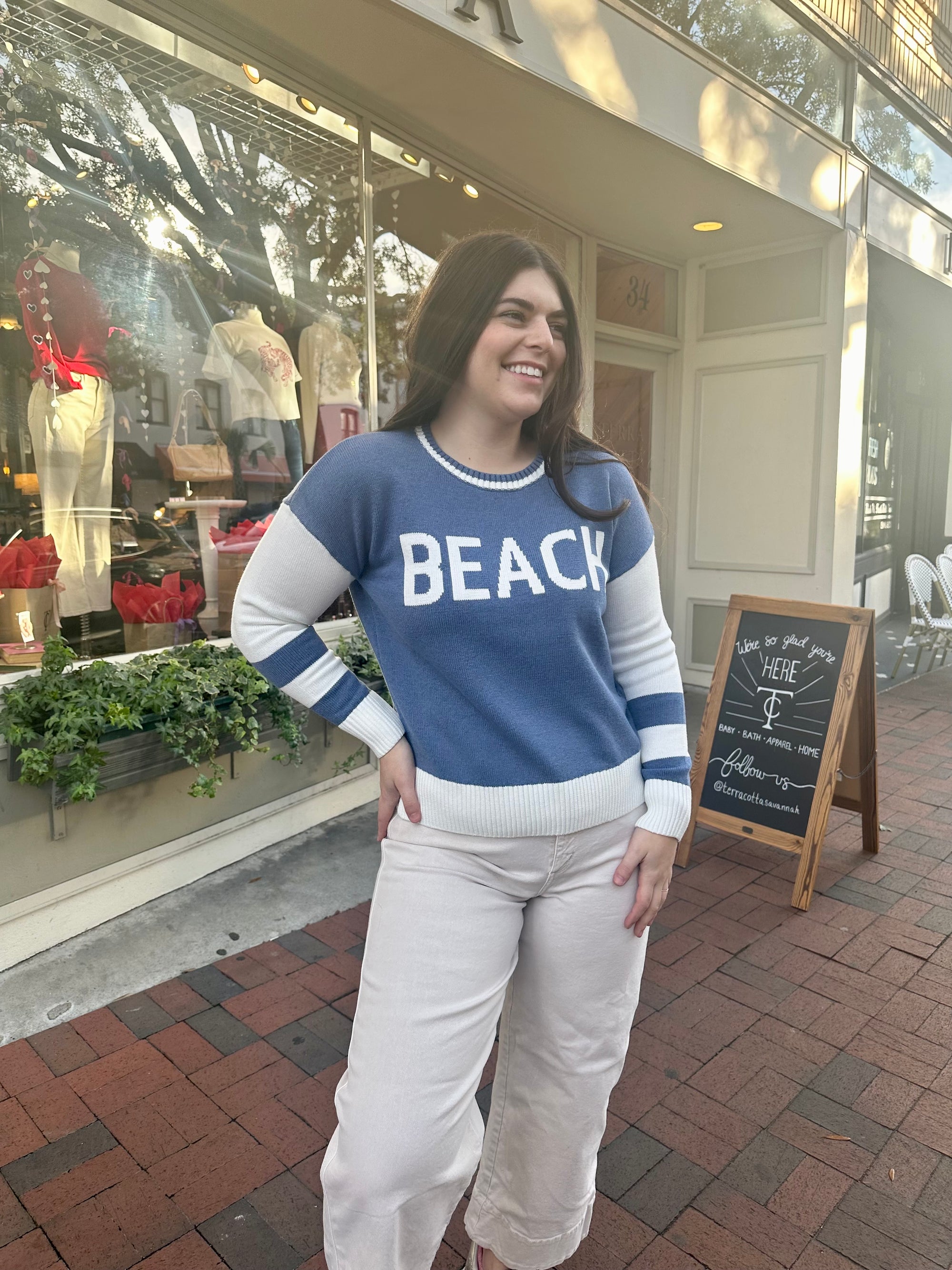 Beach Sweater - Denim