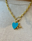 TCP Teal Heart Charm