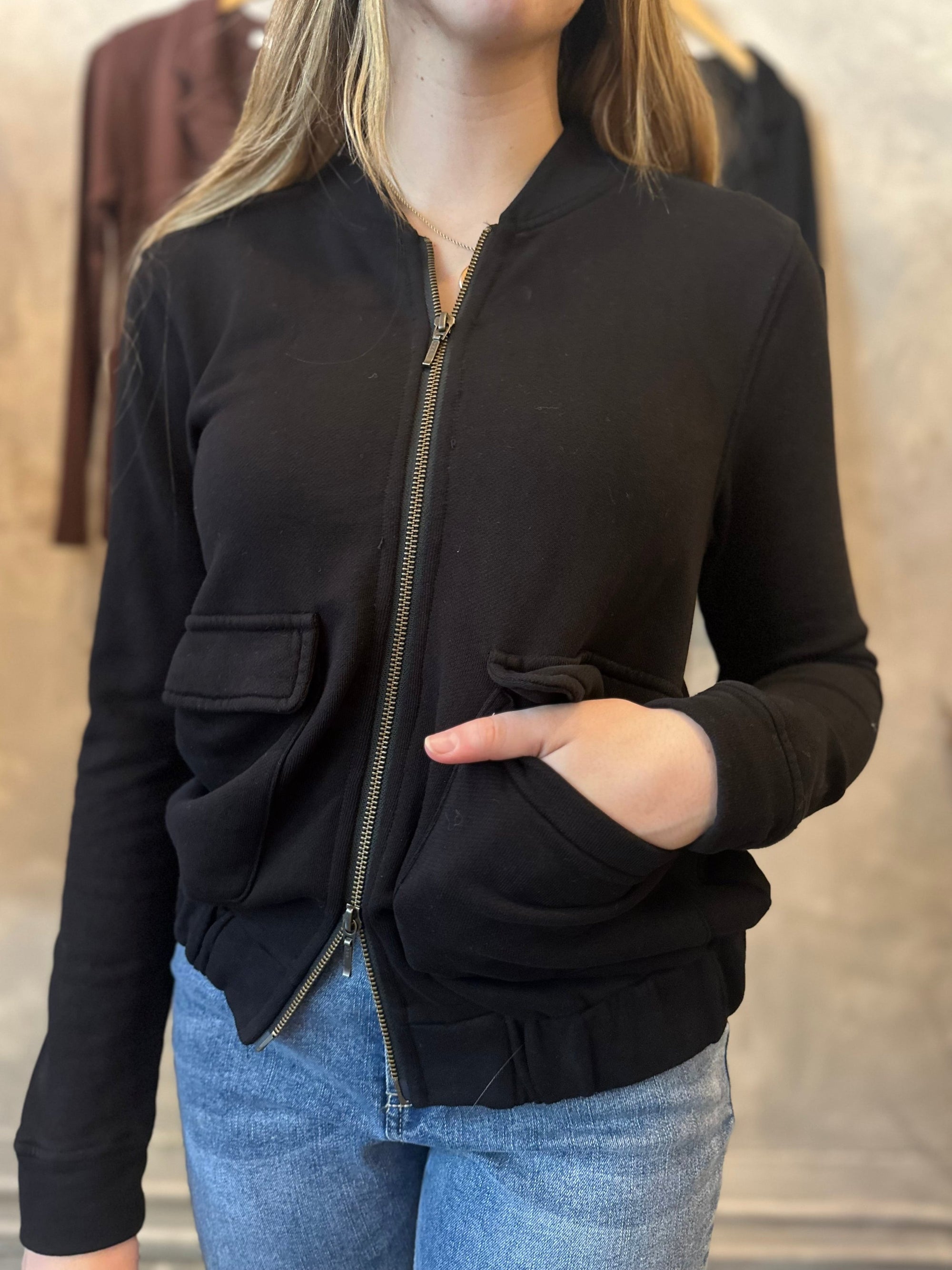 Patch Pocket Bomber - Black