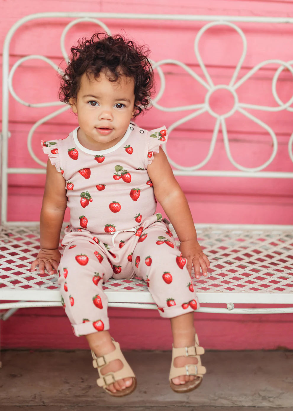 Strawberry Ruffle Onesie