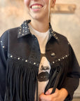 Jenna Fringe Denim Jacket