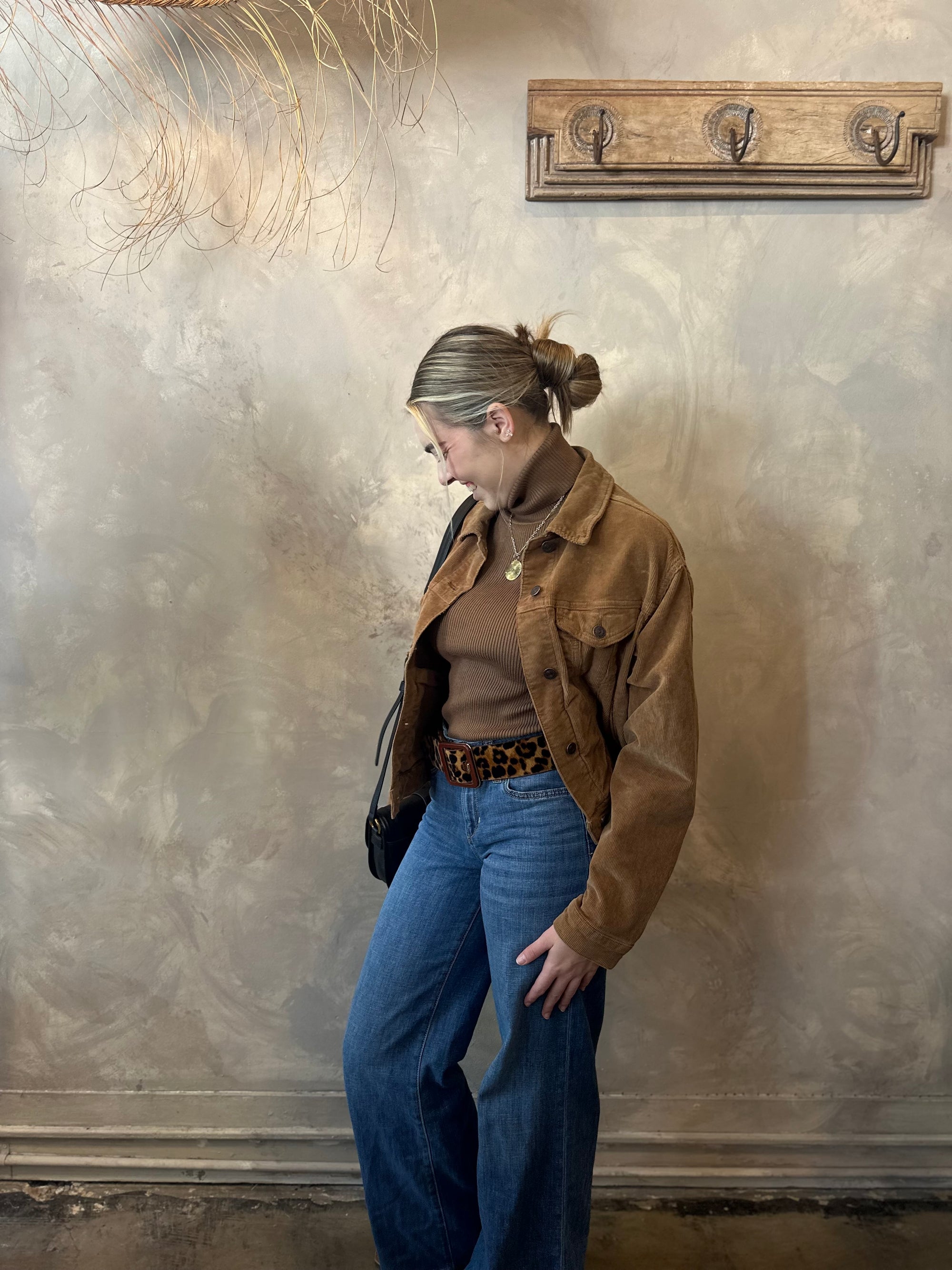 Megi Camel Corduroy Jacket