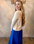 Pointelle Cardigan - Oatmeal