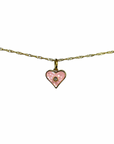 TCP Pink Tiled Heart Crystal Charm