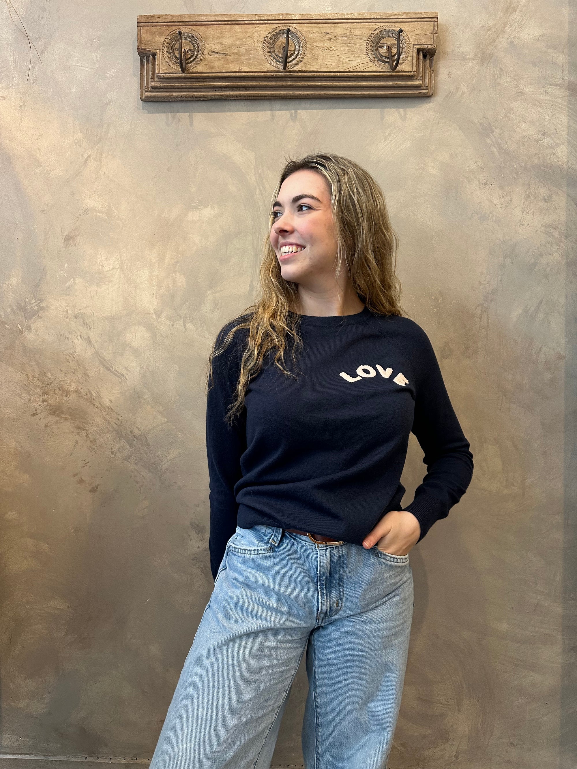 Love Sweater - Navy