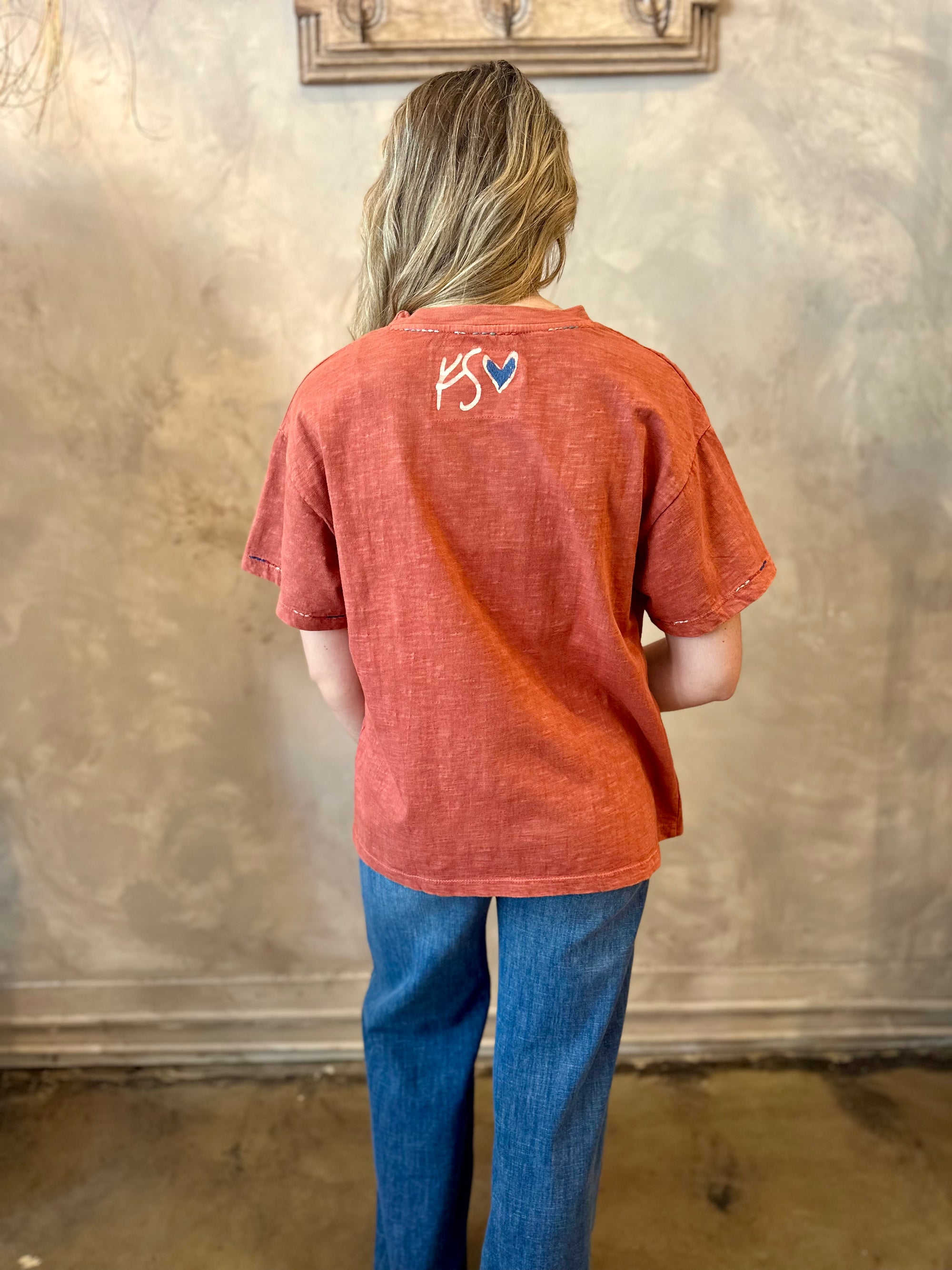 Dolly Rodeo Top - Terracotta