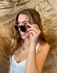 Center Stage Sunglasses - Gray Tortoise