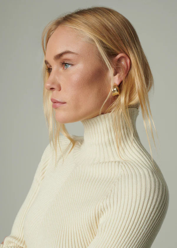 Palmer Turtleneck Sweater - Milk