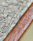 Ivory Paris Map Scarf