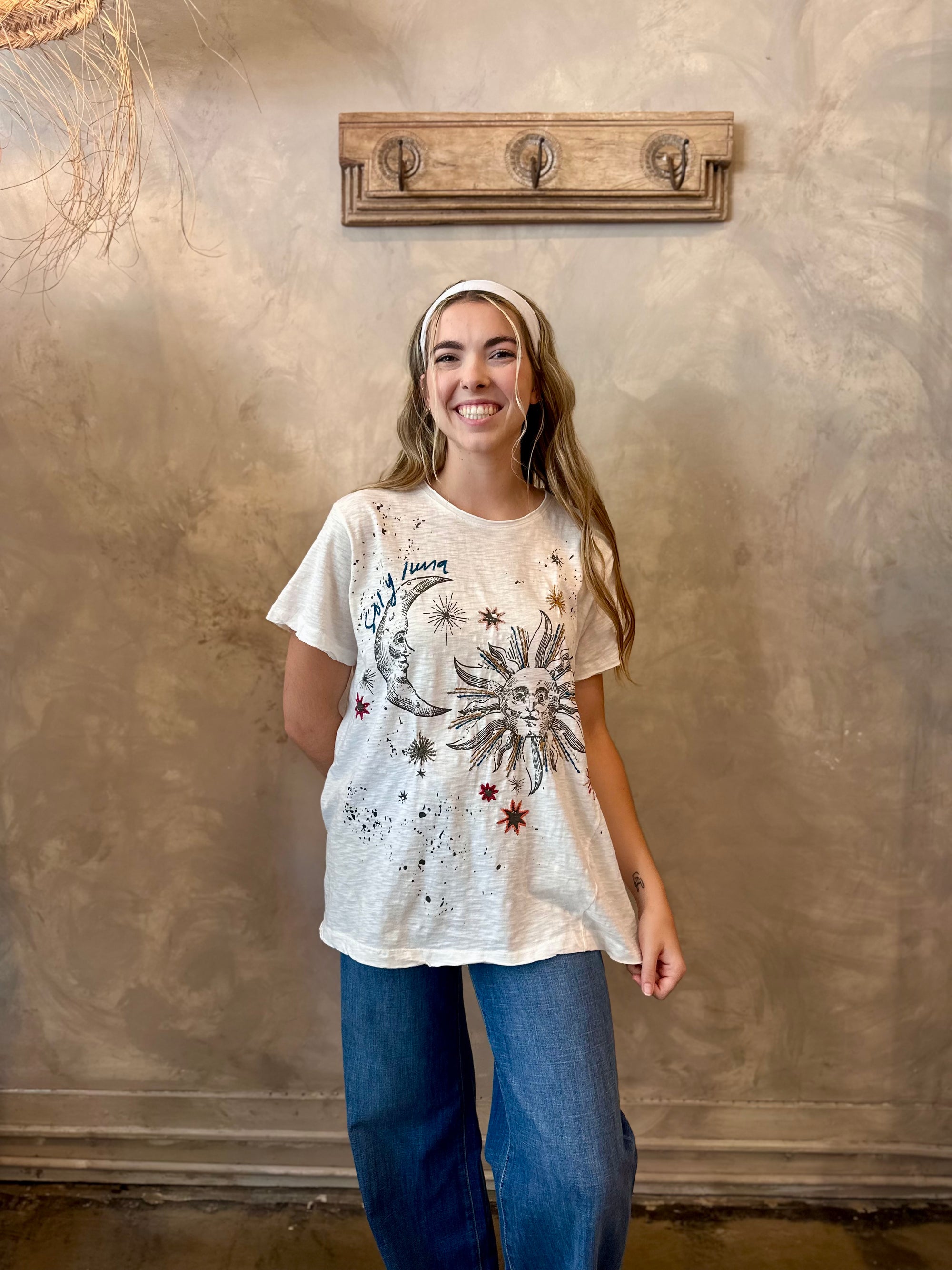 Kara Moon Top - Ivory