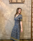 Natalia Maxi Dress - Blue Floral