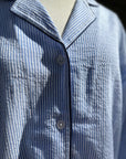 Seersucker Night Shirt - Blue