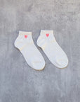 Mini Heart Ankle Sock - Pink