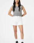 Heidi Denim Short - Off White