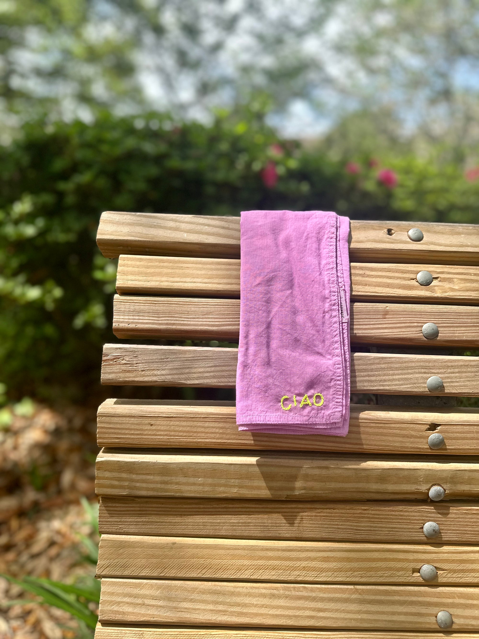 "Ciao" Bandana - Peony