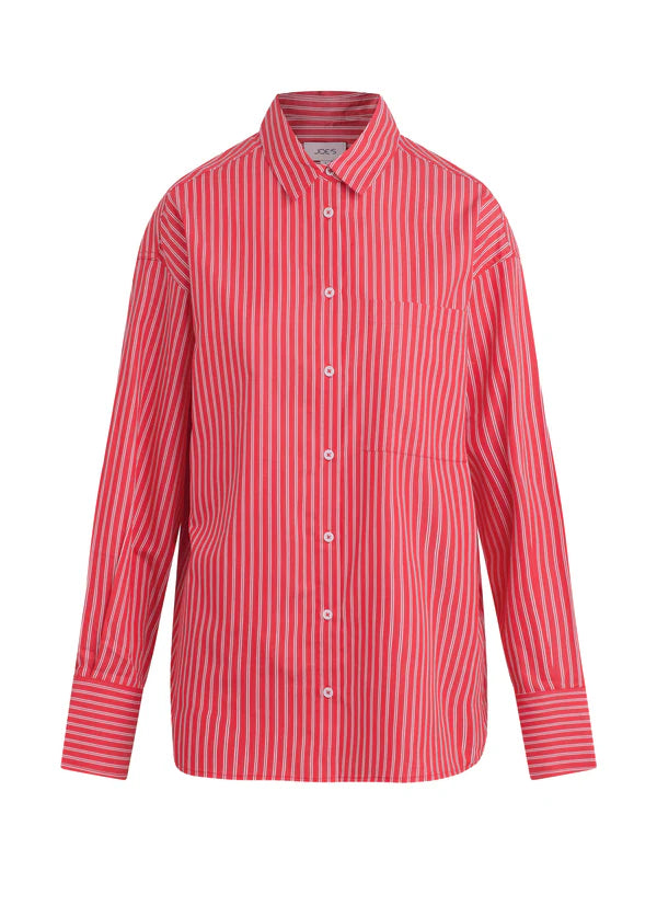 Boyfriend Button Down - Cherry