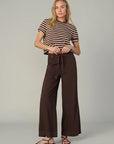 Boxy Tee - Brown & Sand