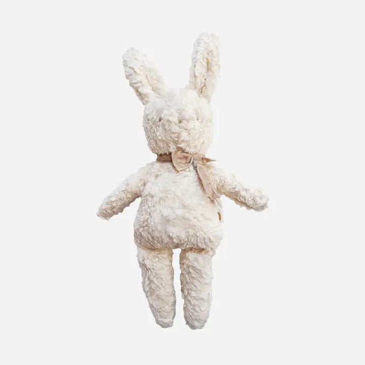 Taupe Velvet Bow Bunny