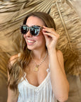 Center Stage Sunglasses - Gray Tortoise