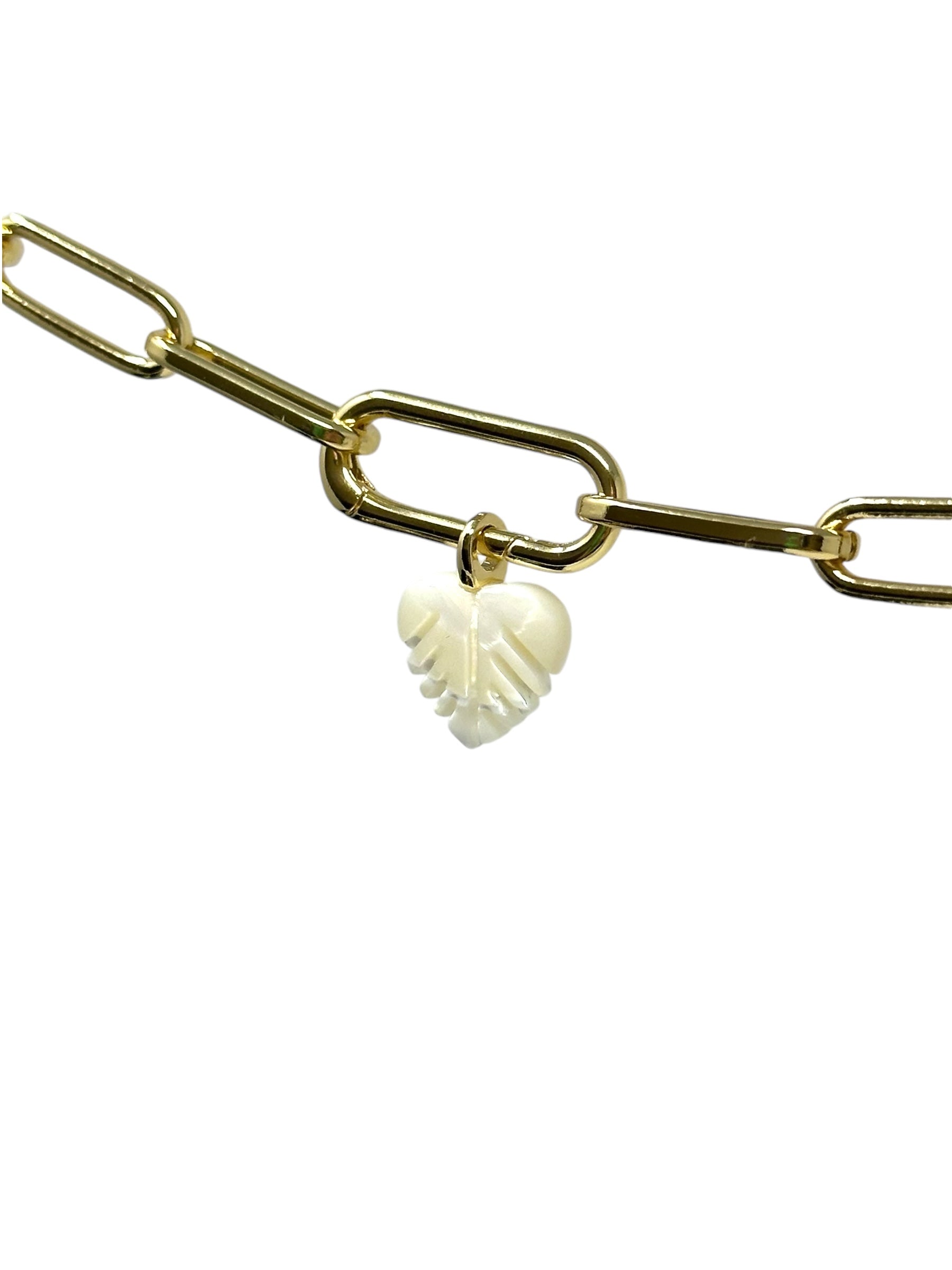 TCP Carved Leaf Charm