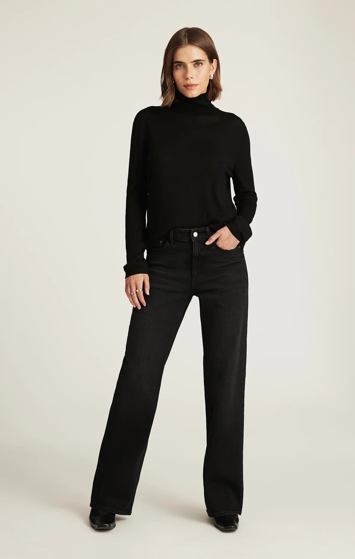 Taylor Straight Jean - Dark Smoke