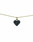 TCP Black Pave Heart CZ Charm