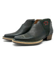Brum Western Bootie - Dark Green