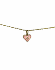 TCP Pink Tiled Heart Crystal Charm