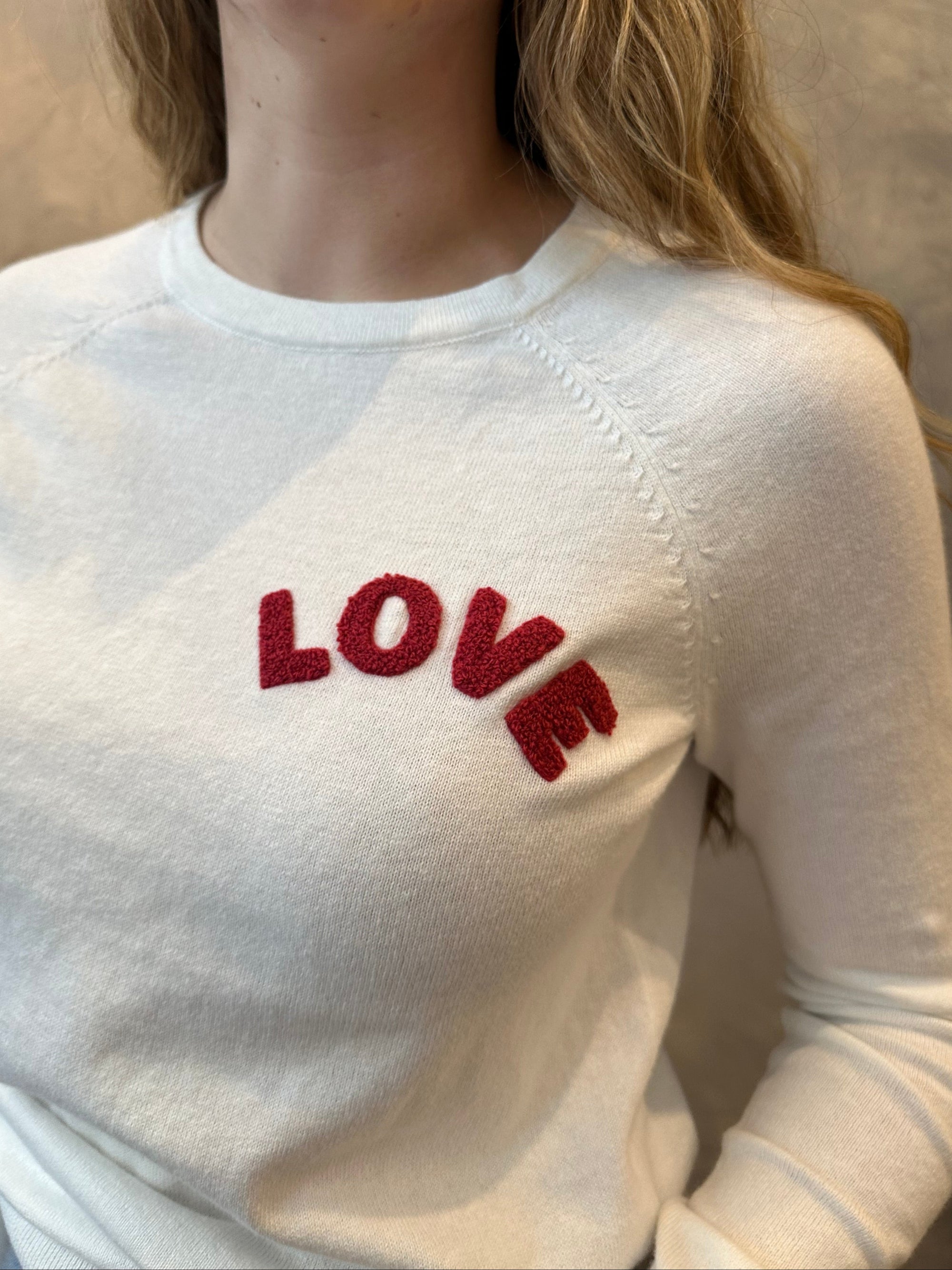 Love Sweater - White