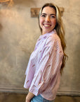 Carroll Top - Pink Parrot