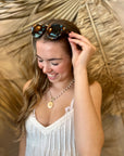 Nantucket Sunglasses - Teal Botanico