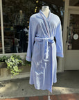 Seersucker Robe - Blue