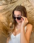 Nantucket Sunglasses - Teal Botanico