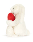 Bashful Red Love Heart Bunny - Medium