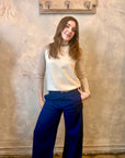 2-Tone Sweater - Cream
