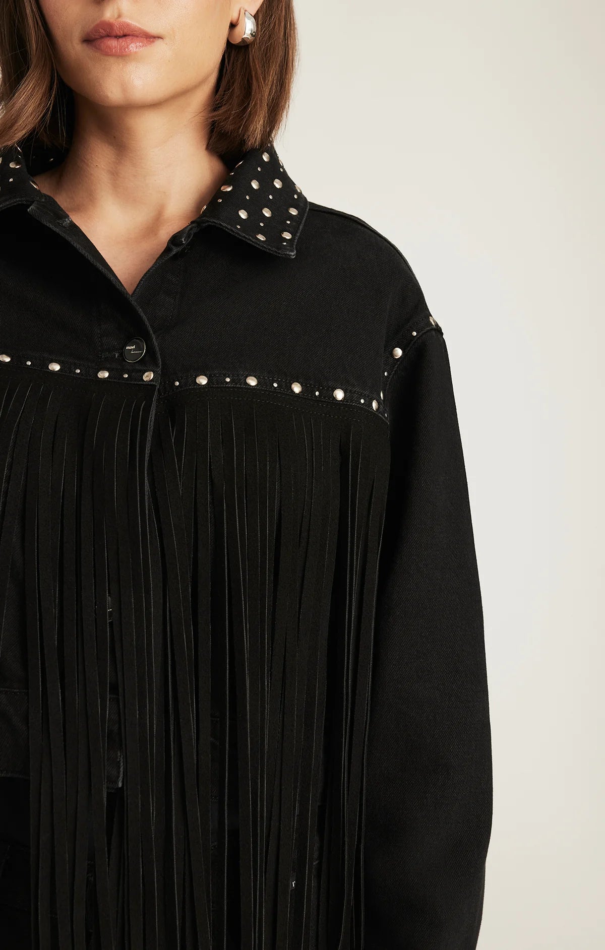 Jenna Fringe Denim Jacket